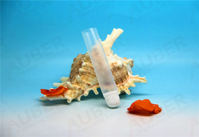 D35mm Cat Shaped Skincare Plastic Tubes with Octagonal Caps D16mm Transparent 2 in 1 Lipgloss Tubes with White Screw On Caps