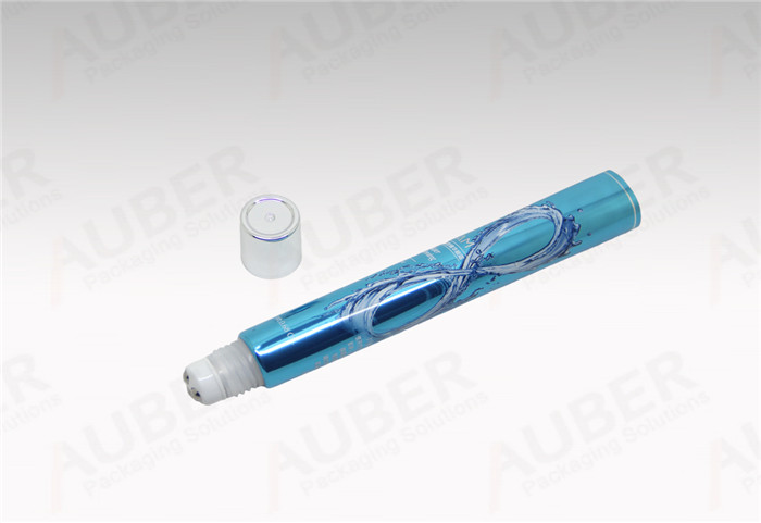 D25mm blue ABL pump tube packaging with transparent cap for Washing Foam D19mm High Glossy Laminted Tubes with Three Rolls for Eye Gel