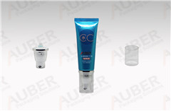 d25mm blue abl pump tube packaging with transparent cap for washing foam