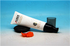 d30mm high class airless cosmetic pump tube for suncreen cream with colored cap