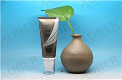 d35mm abl aluminum cosmetic pump tubes with clear caps for bb cream