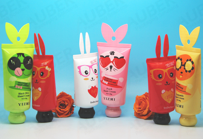 Bear shaped cosmetic tube for children