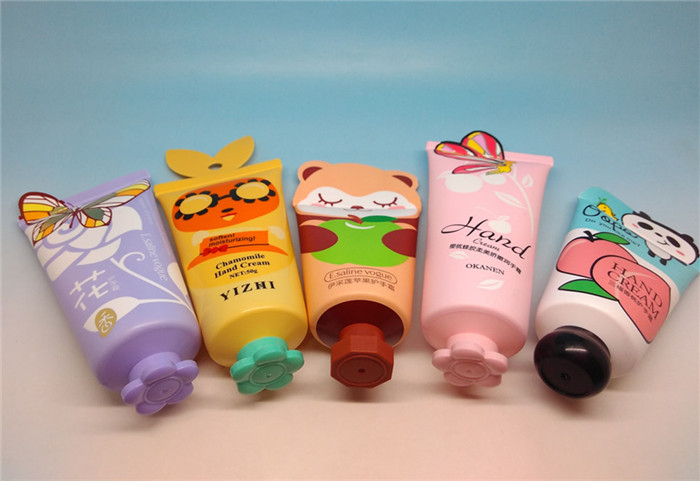 D35mm Plastic Tube Packaging with Special Sealed Tail and Different Caps