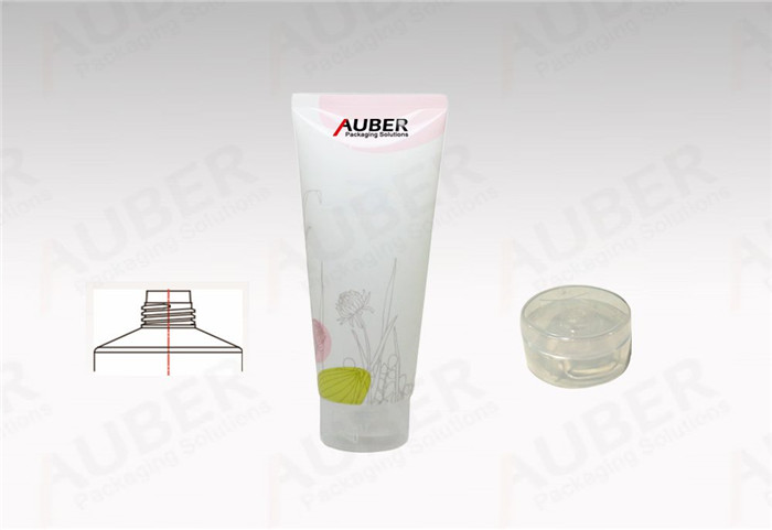 D35mm Cosmetic Tube Packaging with Special Shaped Tail and Octagonal Cap D40mm Elegant Plastic Laminated Tube with Transparent Flip Top Cap