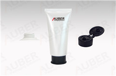 d40mm pearl hair packaging tube with new flip top cap