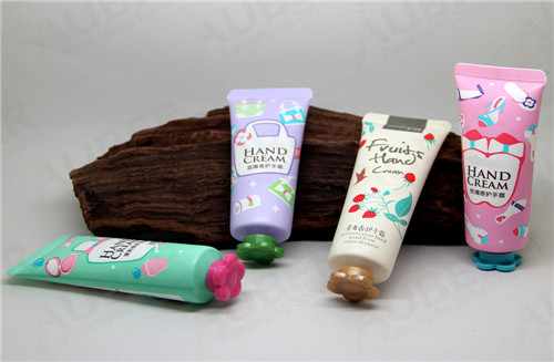 Hand Cream Tubes with Colorful Flower Caps Hand Cream Tubes with Colorful Flower Caps