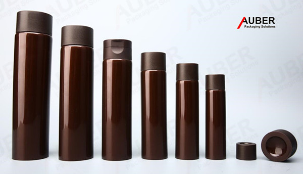 Plastic cosmetic tube packaging with patented concave cap