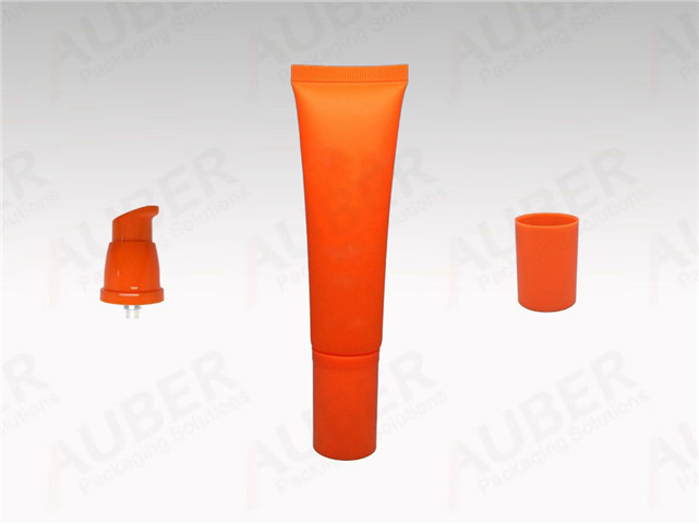 Oriange Airless Pump Tube in Dia30mm with Screw on Caps for Hand Cream Orange Airless Pump Tube in D30mm with Screw on Caps for Hand Cream