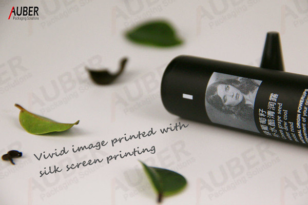 Auber cosmetic tubes with vivid image printed with silk screen printing Auber cosmetic tubes with vivid image printed with silk screen printing