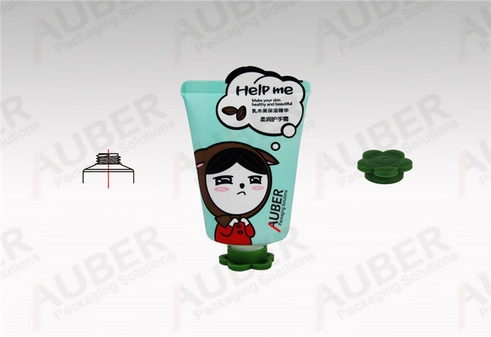 Auber Tube Packaging Supplier Hand Cream Tube in Dia_35mm with Unique Tail Seal and Flower Cap