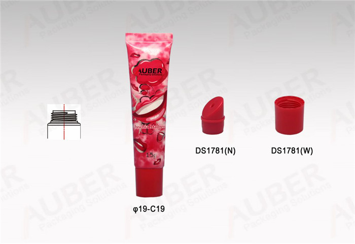D19mm Rose Red Metal Lipgloss Tube with Screw On Cap D19mm Rose Red Metal Lipgloss Tube with Screw On Cap