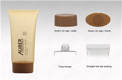 D40mm Oval Clear Cosmetic Tubes Wholesale with Screw On Cap