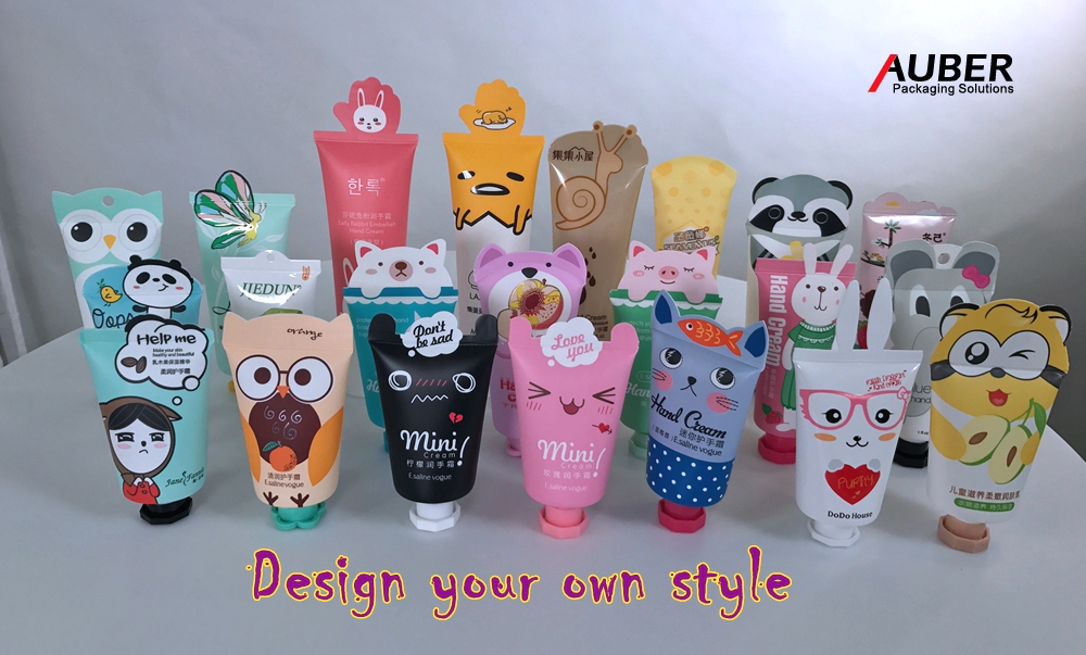 Pack in animal shaped tubes