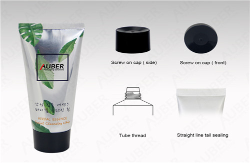 Auber19350020 D35mm High Glossy Cleanser Tubes with Black Screw On Cap