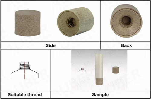 Auber17320135_m Biodegradable Screw On Cap for Round Skincare Tube in Dia.40mm