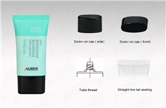 Flat BB Cream Packages Vendor in Dia.30mm with Black Screw On Cap