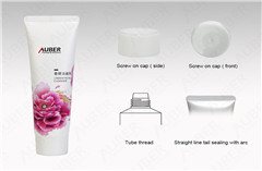D35mm Plastic Laminated Barrier Tube for Cleanser with White Screw On Cap