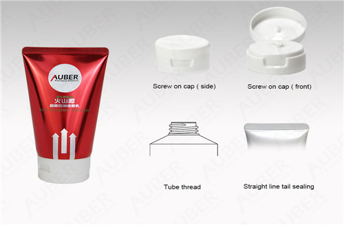 Auber1936036 D50mm Super Glossy Tube for Cleanser with Screw On Cap