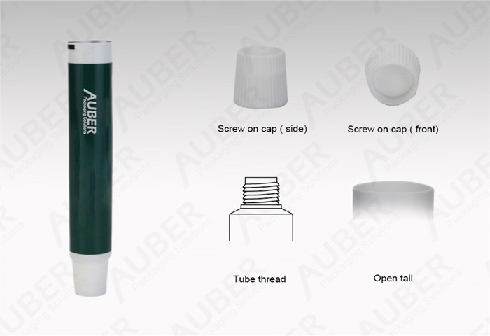 D19mm Round Aluminum Oral Care Tube with Screw on Cap