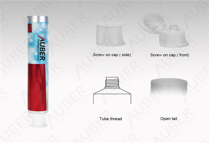 D35mm Aluminun Plastic Oral Care Tubes with Flip Top Cap