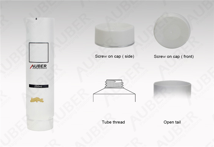 D50mm Semi-clear Hair Conditioner Packaging with Screw on Cap