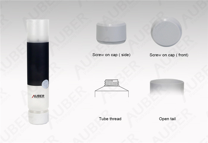 D35mm Clear Custom Cosmetic Tubes Packaging for Skin Care Products