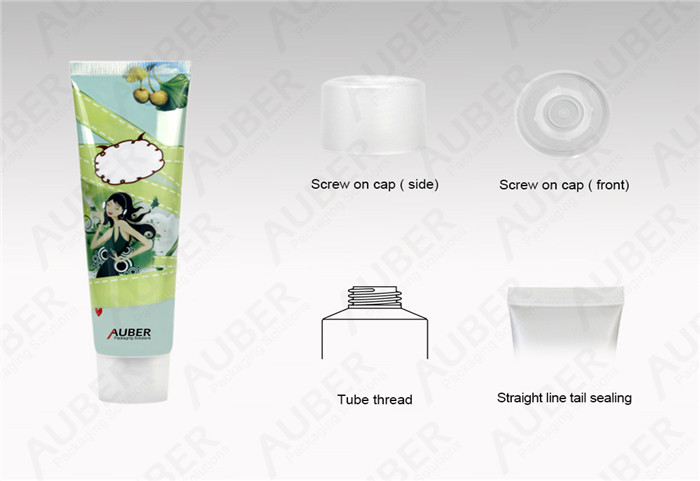 D30mm High Glossy Squeeze Tube Packaging With Screw On Cap