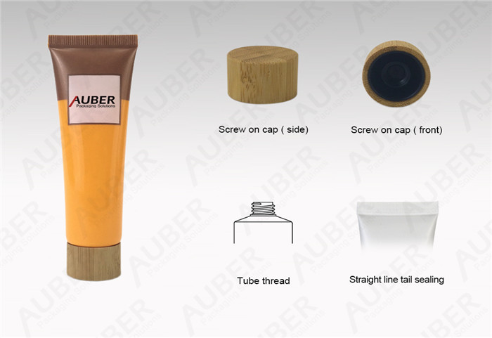 D30mm Plastic Cosmetic Tube Manufacturers with Bamboo Caps
