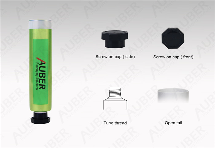 D25mm Toothpaste Aluminum Squeeze Tubes with Octagonal Cap