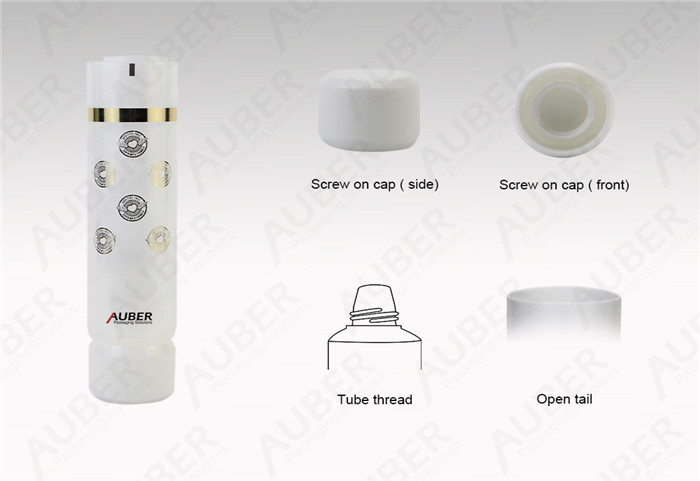 Glod Hot Foil Dual Chamber Tubes For Cosmetics