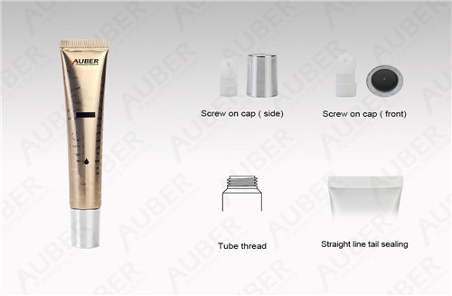D19mm Lip Gloss High Glossy Tubes with Metallized Screw on Cap Lip Gloss High Glossy Tubes