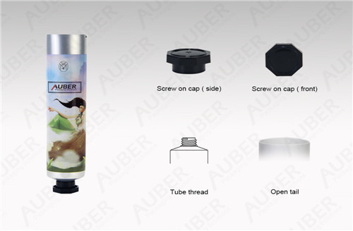 D25mm Aluminum Tube Packaging For Paint with Screw on Cap Aluminum Tube Packaging