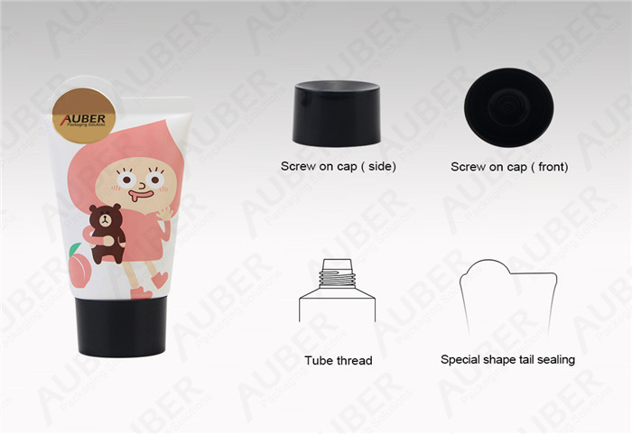 Peach Hand Cream Cosmetic Squeeze Tubes