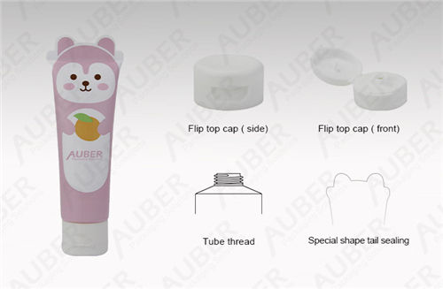 D30mm Pink Bear Lotion Squeeze Tube Suppliers with Screw on Cap Pink Bear Lotion Squeeze Tube