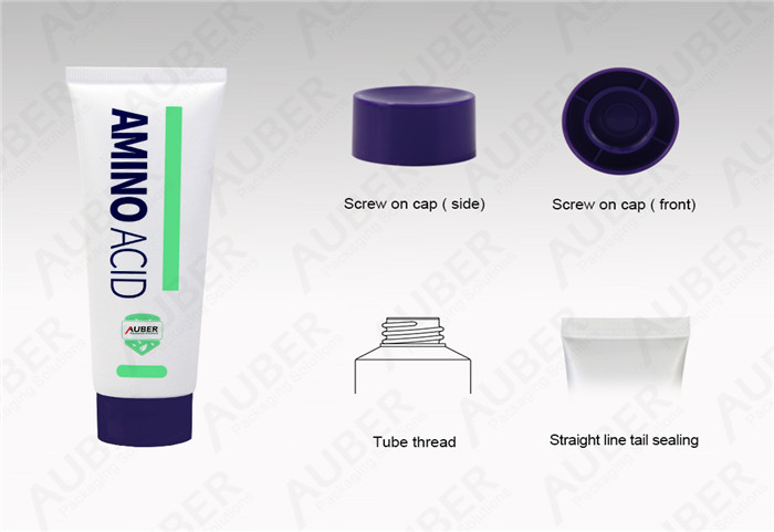 Auber D40mm Customized Cleansing Packaging Manufacturer with Purple Screw On Cap